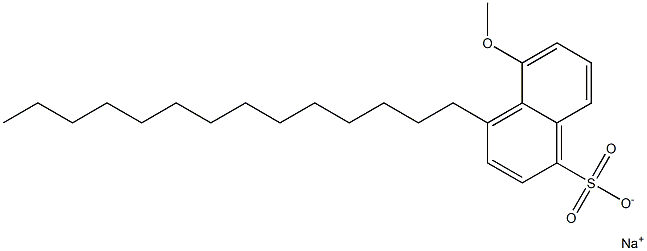 5-Methoxy-4-tetradecyl-1-naphthalenesulfonic acid sodium salt Struktur