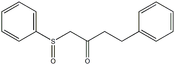 1-(Phenylsulfinyl)-4-phenyl-2-butanone Struktur