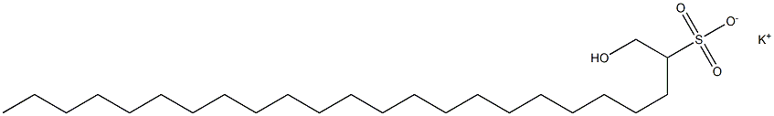 1-Hydroxytetracosane-2-sulfonic acid potassium salt Struktur