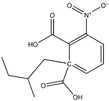 (-)-3-Nitrophthalic acid hydrogen 1-[(R)-2-methylbutyl] ester Struktur