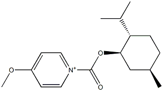 4-Methoxy-1-[[(1R,3R,4S)-p-menthan-3-yl]oxycarbonyl]pyridinium Struktur