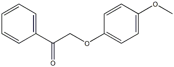 2-(4-Methoxyphenoxy)-1-phenylethanone Struktur