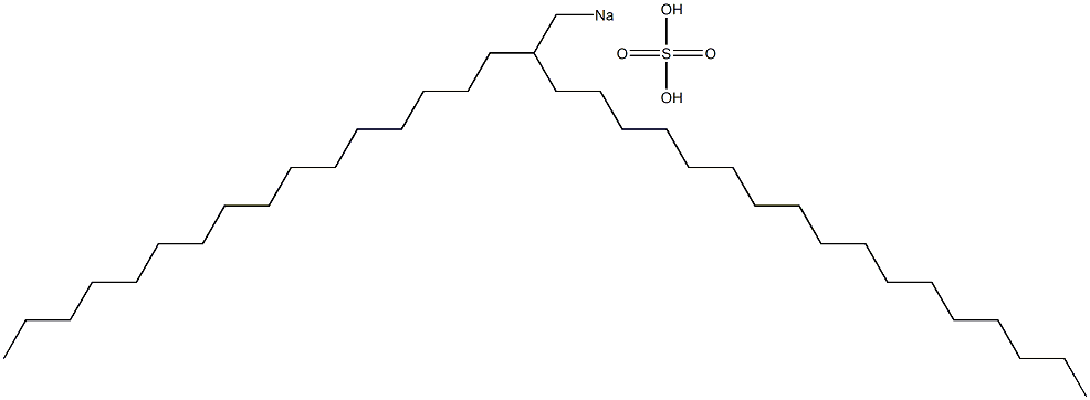 Sulfuric acid 2-hexadecylnonadecyl=sodium salt Struktur