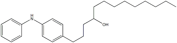 4-(4-Hydroxytridecyl)phenylphenylamine Struktur