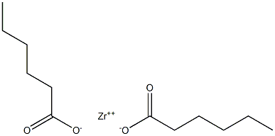 Dihexanoic acid zirconium(II) salt Struktur