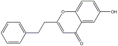 6-Hydroxy-2-phenethyl-4H-1-benzopyran-4-one Struktur