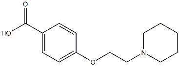 4-[2-(1-Piperidinyl)ethoxy]benzoic acid Struktur