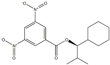 (-)-3,5-Dinitrobenzoic acid (R)-2-methyl-1-cyclohexylpropyl ester Struktur