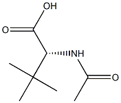 [R,(+)]-2-Acetylamino-3,3-dimethylbutyric acid Struktur