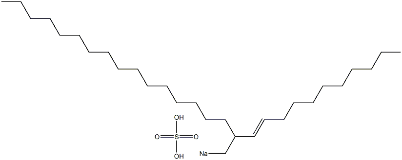 Sulfuric acid 2-(1-undecenyl)octadecyl=sodium ester salt Struktur