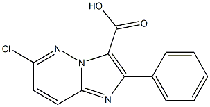 6-Chloro-2-phenylimidazo[1,2-b]pyridazine-3-carboxylic acid Struktur