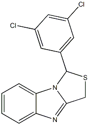 1-[3,5-Dichlorophenyl]-3H-thiazolo[3,4-a]benzimidazole Struktur