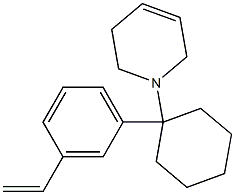 1,2,3,6-Tetrahydro-1-[1-[3-ethenylphenyl]cyclohexyl]pyridine Struktur