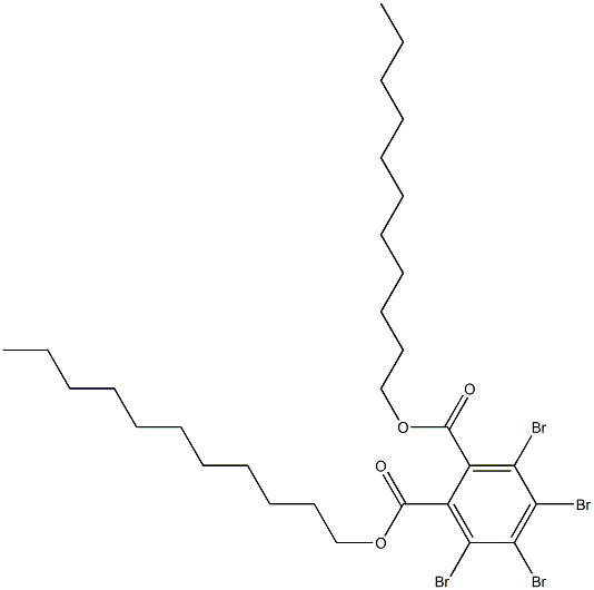 Tetrabromophthalic acid diundecyl ester Struktur