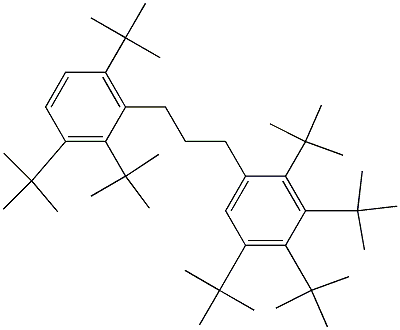 1-(2,3,4,5-Tetra-tert-butylphenyl)-3-(2,3,6-tri-tert-butylphenyl)propane Struktur