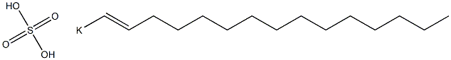 Sulfuric acid 1-pentadecenyl=potassium salt Struktur