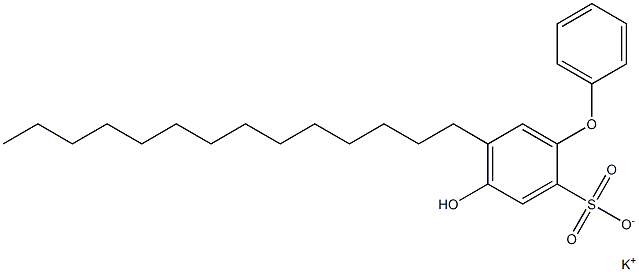 4-Hydroxy-5-tetradecyl[oxybisbenzene]-2-sulfonic acid potassium salt Struktur