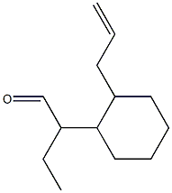 2-[2-(2-Propenyl)cyclohexyl]butanal Struktur