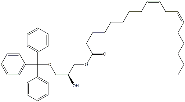 [S,(+)]-1-O-Linoleoyl-3-O-trityl-L-glycerol Struktur