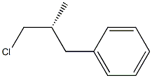 (-)-[(R)-3-Chloro-2-methylpropyl]benzene Struktur