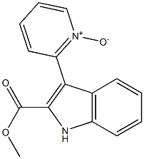 3-[(Pyridine-1-oxide)-2-yl]-1H-indole-2-carboxylic acid methyl ester Struktur