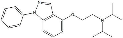 1-Phenyl-4-[2-(diisopropylamino)ethoxy]-1H-indazole Struktur