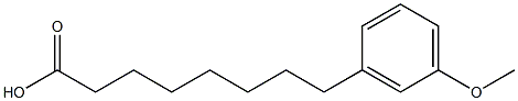 8-(5-Methoxyphenyl)octanoic acid Struktur