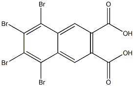 5,6,7,8-Tetrabromo-2,3-naphthalenedicarboxylic acid Struktur