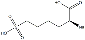 [S,(+)]-2-Sodiosulfohexanoic acid Struktur