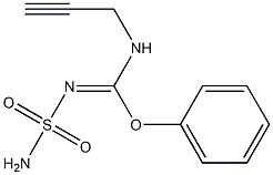 N-Sulfamoyl[phenoxy(2-propynylamino)methan]imine Struktur