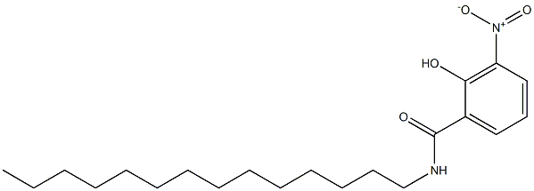 2-Hydroxy-3-nitro-N-tetradecylbenzamide Struktur