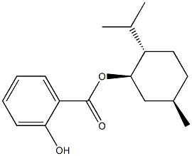 2-Hydroxybenzoic acid (1R,3R,4S)-p-menthane-3-yl ester Struktur