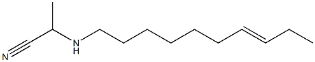 2-(7-Decenylamino)propionitrile Struktur