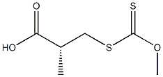 Dithiocarbonic acid S-[[R,(+)]-2-carboxypropyl]O-methyl ester Struktur