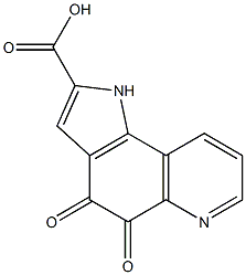 4,5-Dihydro-4,5-dioxo-1H-pyrrolo[2,3-f]quinoline-2-carboxylic acid Struktur