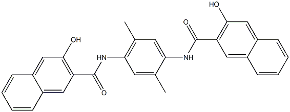 N,N'-(2,5-Dimethyl-1,4-phenylene)bis(3-hydroxy-2-naphthalenecarboxamide) Struktur