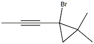 1-(1-Propynyl)-1-bromo-2,2-dimethylcyclopropane Struktur