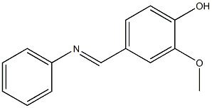 2-Methoxy-4-[(phenylimino)methyl]phenol Struktur