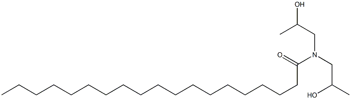 N,N-Bis(2-hydroxypropyl)nonadecanamide Struktur