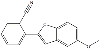 2-(5-Methoxybenzofuran-2-yl)benzonitrile Struktur