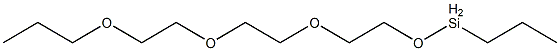 Propyl[2-[2-(2-propoxyethoxy)ethoxy]ethoxy]silane Struktur