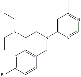 N-(4-Bromobenzyl)-N-[2-(diethylamino)ethyl]-6-methyl-4-pyrimidinamine Struktur