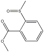 2-(Methylsulfinyl)benzoic acid methyl ester Struktur