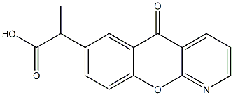 2-[5-Oxo-5H-[1]benzopyrano[2,3-b]pyridin-7-yl]propionic acid Struktur