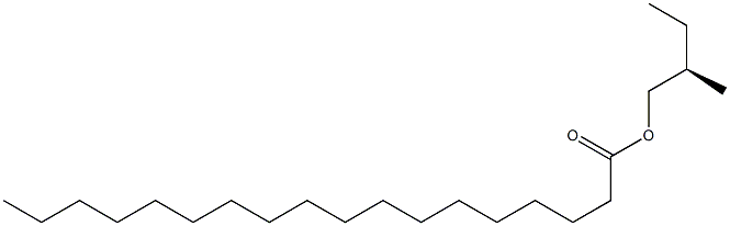 (-)-Stearic acid (R)-2-methylbutyl ester Struktur