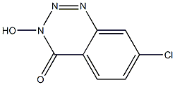 7-Chloro-3-hydroxy-1,2,3-benzotriazin-4(3H)-one Struktur