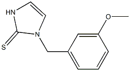 1-(3-Methoxybenzyl)-1,3-dihydro-2H-imidazole-2-thione Struktur