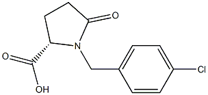 1-(4-Chlorobenzyl)-5-oxo-L-proline Struktur