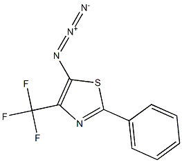 4-(Trifluoromethyl)-2-phenyl-5-azidothiazole Struktur