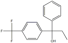 1-(4-Trifluoromethylphenyl)-1-(phenyl)-1-propanol Struktur